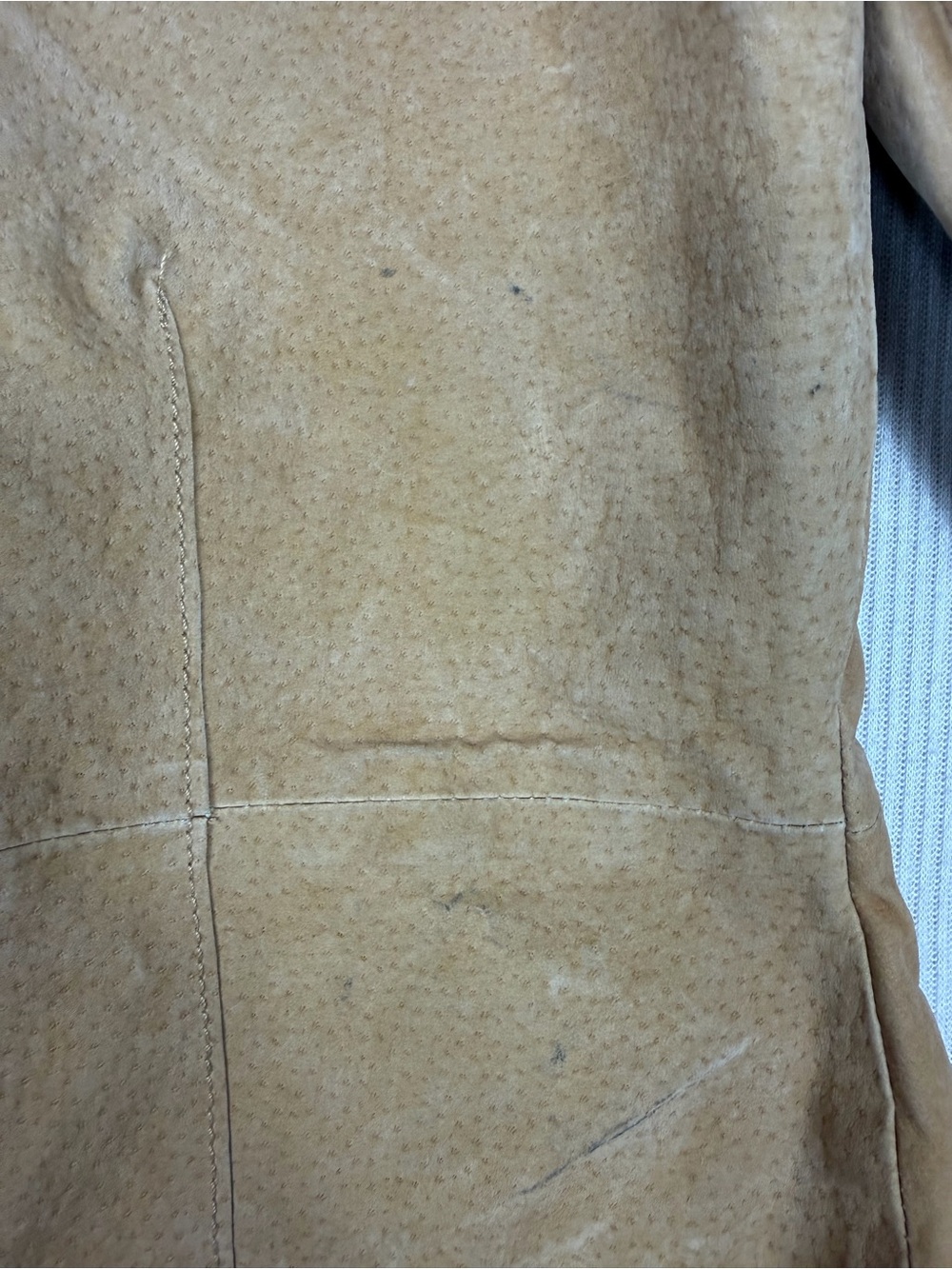 Vintage Outer Edge Genuine Leather Fringe Jacket Women L Tan Western Boho Suede - Picture 8 of 12